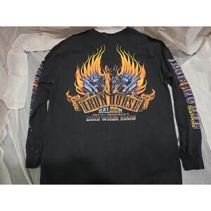 Vintage Iron Horse Saloon Bike Week 2006 Long Sleeve Graphic T-Shirt - Men's Y2k